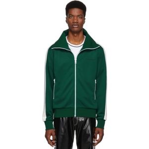 Burberry Green Striped Kalestone Track Jacket